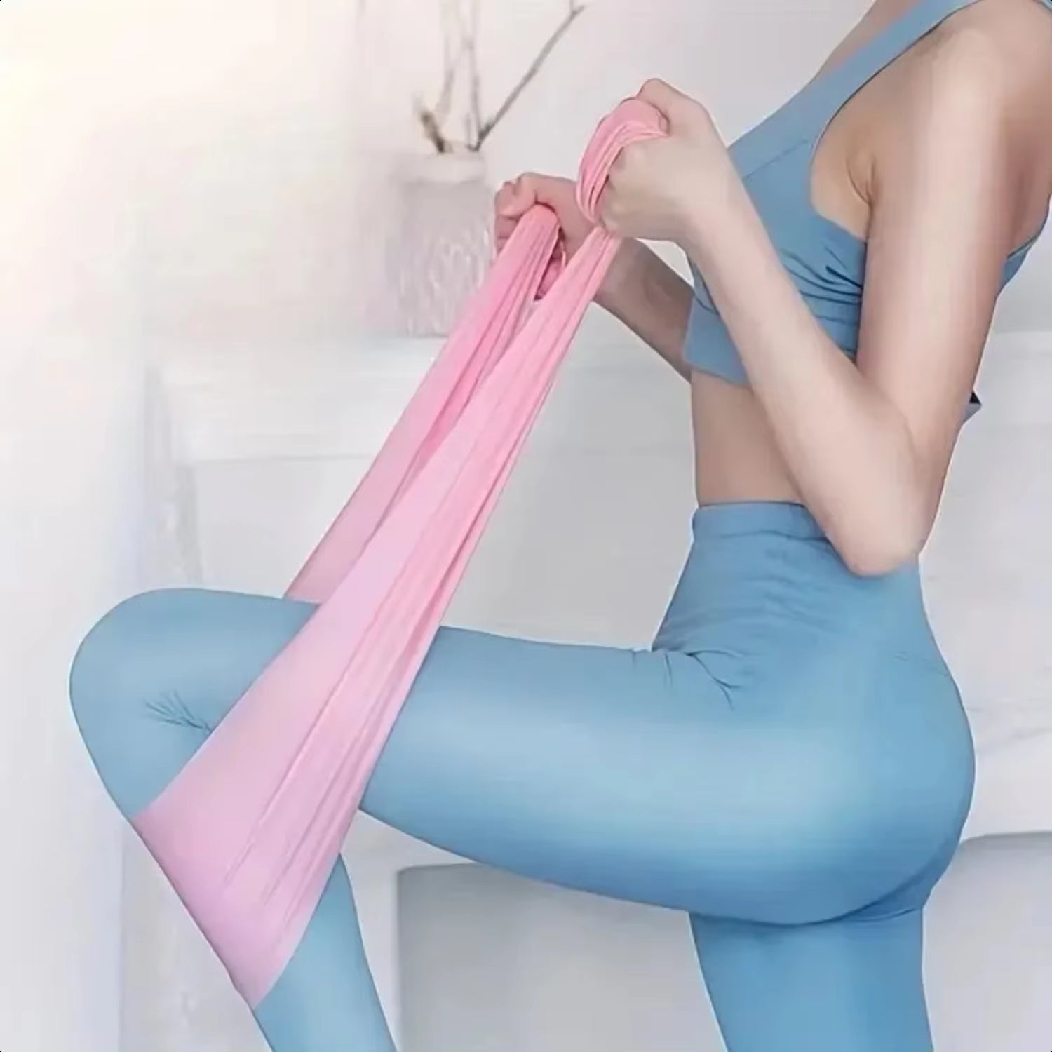 ["Ideal Fitness Resistance Band for Gym Training - TPE Yoga Elastic Band for Men and Women - 1Pc Tension Sheet"]